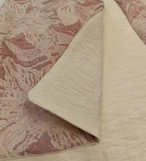 وست ژاکارد کرم با طرح گل 20-92