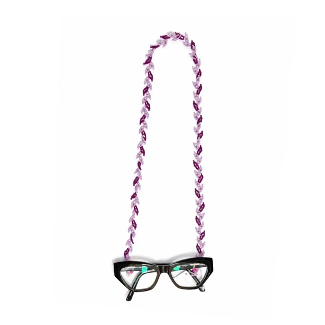 بند عینک lavender منجوق‌بافی